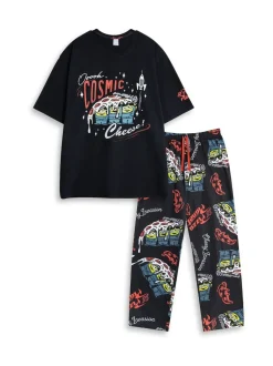 Vanilla Underground Disney Toy Story Ensemble pyjama long à Manches courtes Pizza Planet New