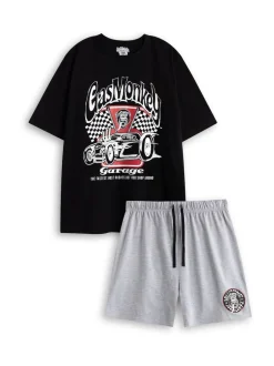 Vanilla Underground Ensemble pyjama à manches courtes dans un éventail de gaz pour homme Outlet