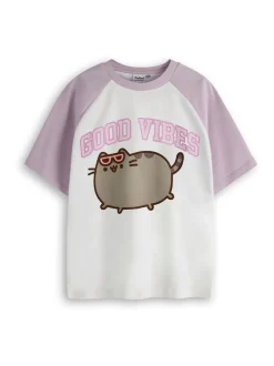 Vanilla Underground Filles Pusheen 100% Cotton T-shirt Clearance