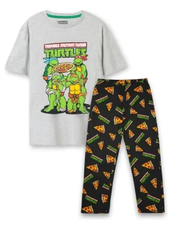 Vanilla Underground Mens 100% Cotton Teenage Mutant Ninja Turtle Pyjamas Clearance
