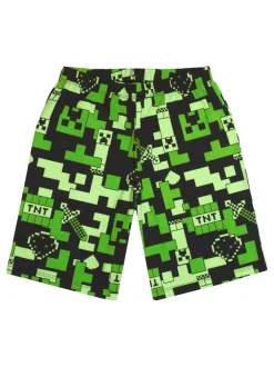 Vanilla Underground Pyjama garçon Minecraft à manches courtes et jambe courte 100% coton