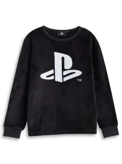 Vanilla Underground pyjama à manches longues en polaire avec logo PlayStation New