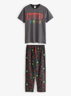 Vanilla Underground pyjama long Marvel Avengers 100% coton à manches courtes Outlet