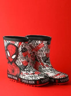 Vanilla Underground Spiderman Garçons Wellies with Handles Outlet