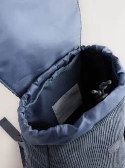 Next Velours côtelé bleu - Sac à dos monstre Best