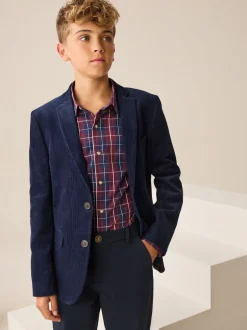 Next Velours côtelé bleu marine - Blazer (3-16ans) Outlet