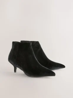 Next Velours noir - Bottes Forever Comfort® Kitten heel Hot