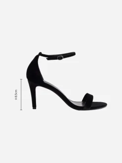 Next Velours noir - Sandales Forever Comfort® à talons et brides Discount