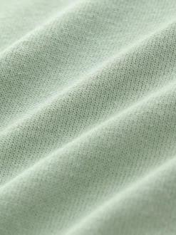 Next - Ajustement régulier - Polo en maille à manches longues riche en coton vert Sale