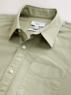 Next - Ajustement régulier - Chemise Oxford à manches longues vert Hot