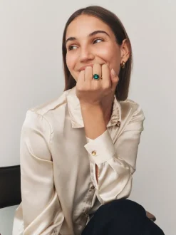 Next Vert - Bague en Beige Sable de bijou Sale