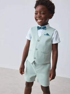 Baker by Ted Baker Vert - Ensemble chemise, gilet et short Sale