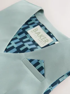 Baker by Ted Baker Vert - Ensemble chemise, gilet et short Sale