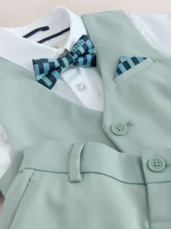 Baker by Ted Baker Vert - Ensemble chemise, gilet et short Sale