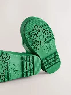 Next - Bottines en caoutchouc avec doublure chaude Vert Clearance