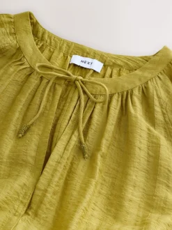 Next Vert - Caftan maxi à manches longues New