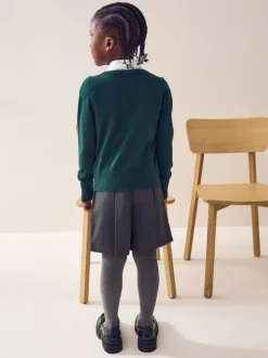 Next - Cardigan à col en V Cotton Rich School (3-16ans) Vert Discount