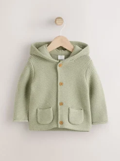 Next vert - Cardigan tricoté pour bébé (0mths-2yrs) Clearance