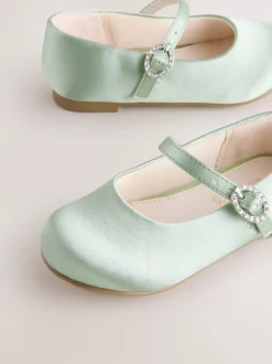 Next - Chaussures Mary Jane Occasion à fleurs Vert Discount