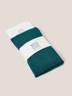 White Stuff - Collants Patty unis Vert Outlet