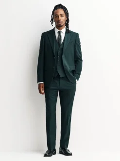 Next Vert - Coupe ajustée Flannel Costume Veste Sale