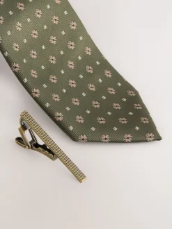 Next - Cravate de modèle Vert New