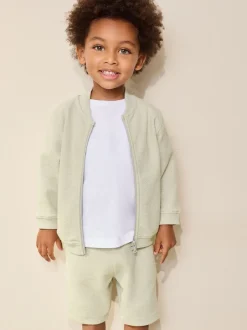 Next vert - Ensemble bomber et short en jersey (3mois-7ans) Clearance