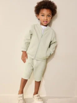 Next vert - Ensemble bomber et short en jersey (3mois-7ans) Clearance
