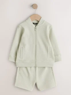 Next vert - Ensemble bomber et short en jersey (3mois-7ans) Clearance