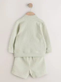 Next vert - Ensemble bomber et short en jersey (3mois-7ans) Clearance