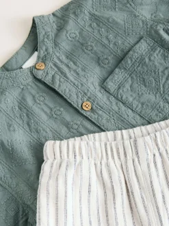 Next Vert - Ensemble chemise et pantalon bébé (0mois-3ans) Best