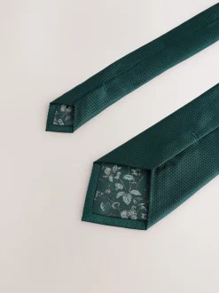 Next - Ensemble cravate et pochette texturées Vert Sale