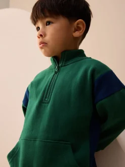 Next Vert - Ensemble haut demi-zip et jogging (3mois à7ans) Outlet
