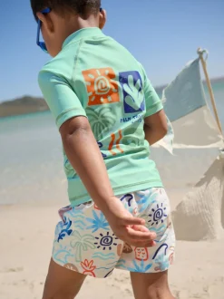 Next vert - Ensemble Rash Gilet et short de bain (3mois-7ans) Online