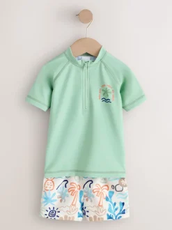 Next vert - Ensemble Rash Gilet et short de bain (3mois-7ans) Online