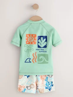 Next vert - Ensemble Rash Gilet et short de bain (3mois-7ans) Online