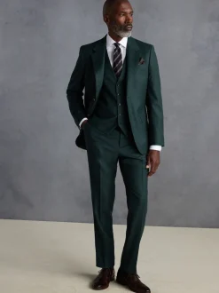 Next Vert - Gilet de costume en flanelle de laine et cachemire mélangés Signature Zignone Hot