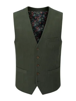 Skopes Vert - Gilet de costume Dorsey en velours côtelé Discount
