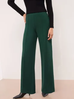 Lipsy - Pantalon large taille haute Vert Outlet
