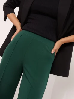Lipsy - Pantalon large taille haute Vert Outlet