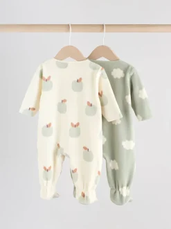 Next vert - Lot de 2 dors-bien bébé en micro polaire avec fermeture éclair bidirectionnelle Discount