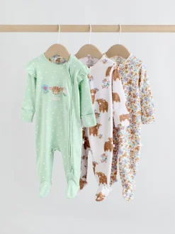 Next - Lot de 3 dors-bien zippés bidirectionnels (0-2ans) vert New