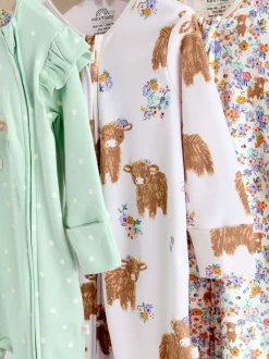 Next - Lot de 3 dors-bien zippés bidirectionnels (0-2ans) vert New