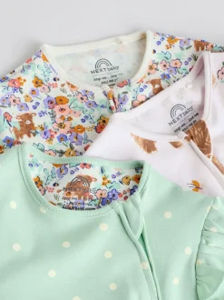 Next - Lot de 3 dors-bien zippés bidirectionnels (0-2ans) vert New