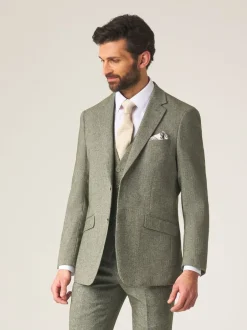 Skopes Vert - Modèle droit - Jude Tweed Veste de costume ajustée