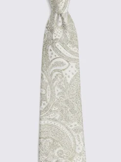 MOSS - Mariage Motif paisley Cravate Vert Hot