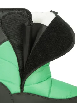 Mountain Warehouse Vert - Bottes de neige adaptatives Caribou Kids Single Rayure Sherpa Lined New