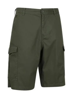 Mountain Warehouse - Mens Lakeside 100% Cotton Cargo Shorts Vert Best