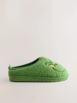 Next Vert - Mules chaussons Grinch en peau de mouton Online
