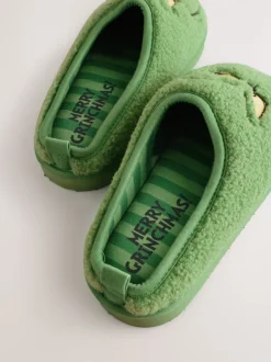 Next Vert - Mules chaussons Grinch en peau de mouton Online